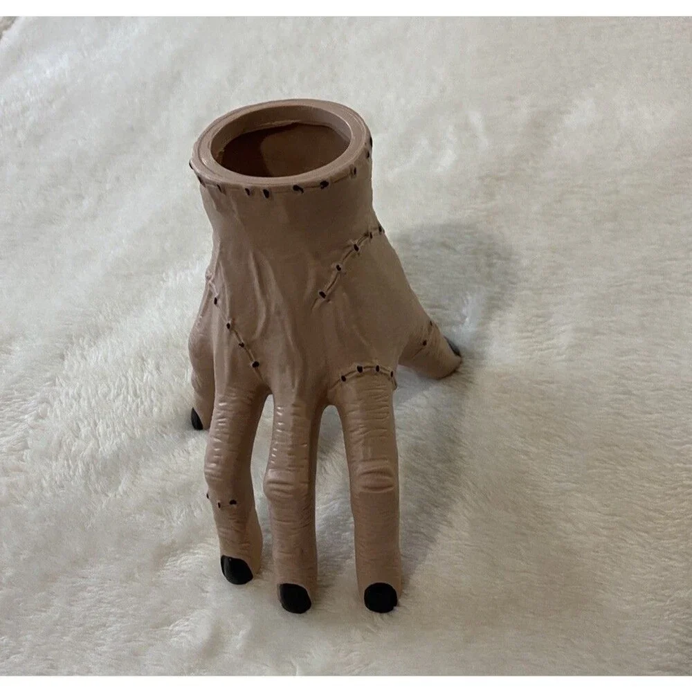 Wednesday Addams Thing Hand Succulent Planter Desk Vase Pencil Holder Halloween
